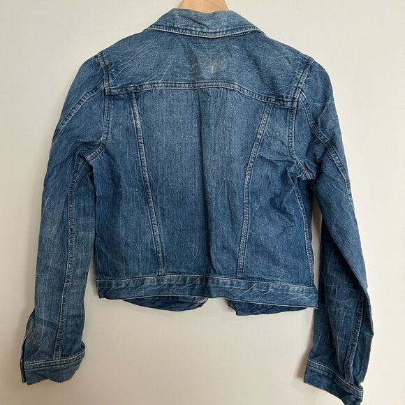 Madewell Cropped Denim Jean Jacket - Picture 2 of 8